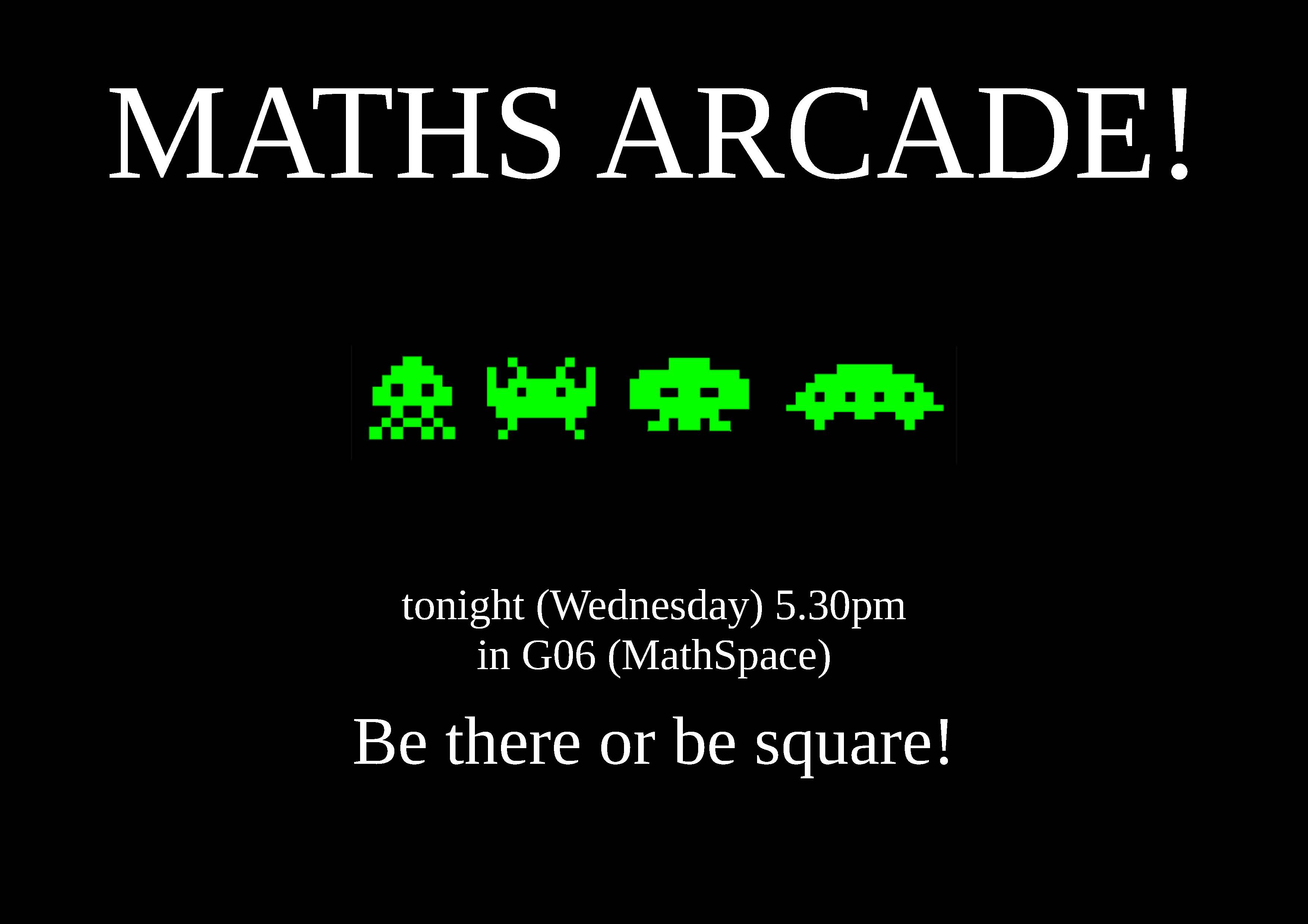 Maths Arcade, Science Festival 2016